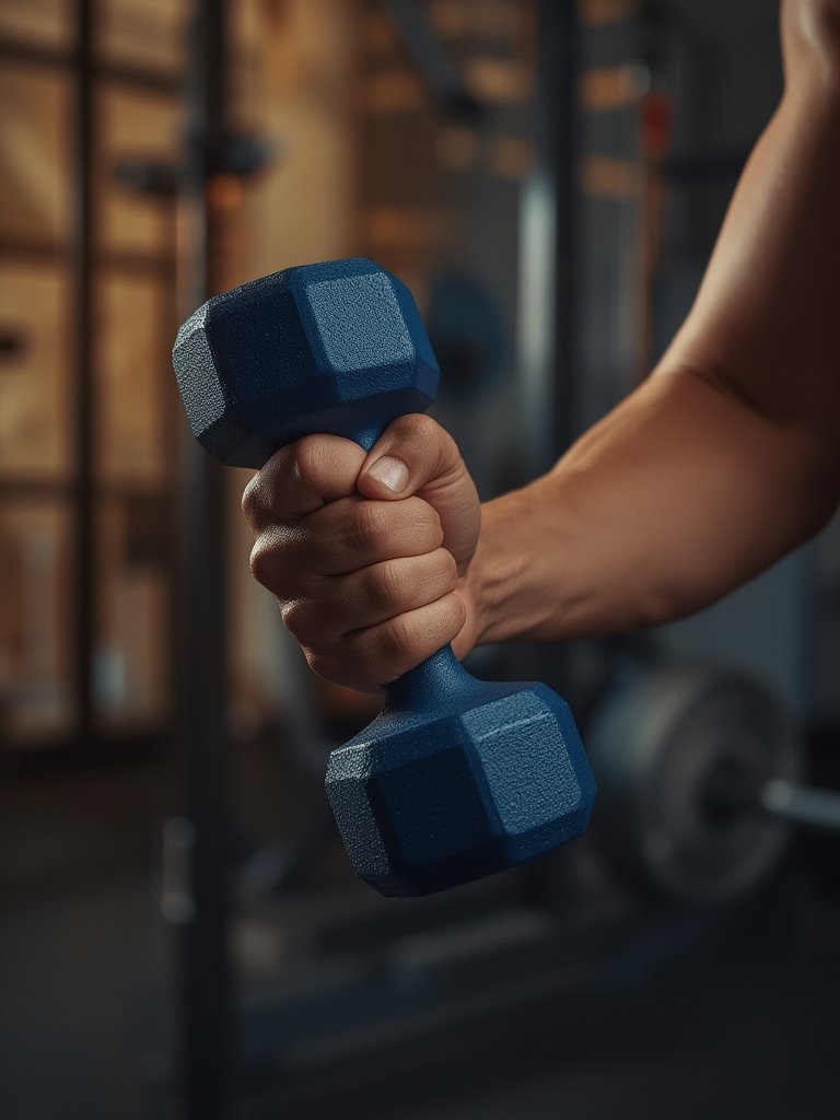 neoprene dumbbells in action