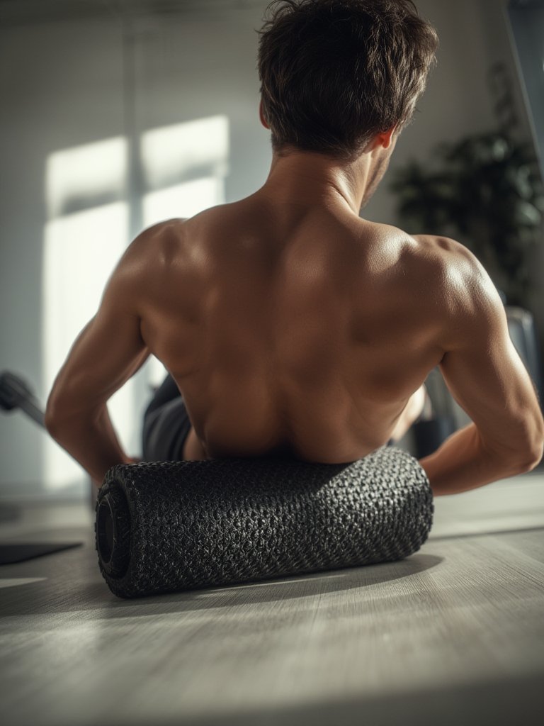 foam roller in action