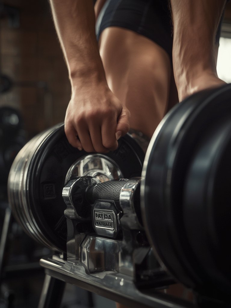 adjustable dumbbells in action