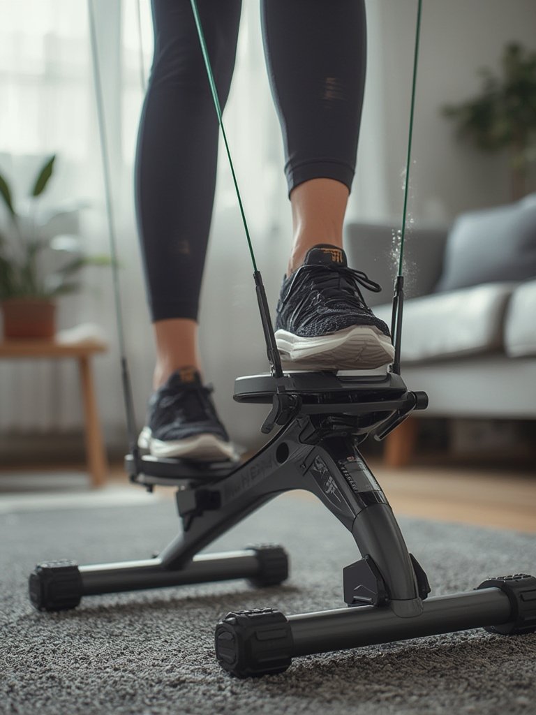 mini stepper in action