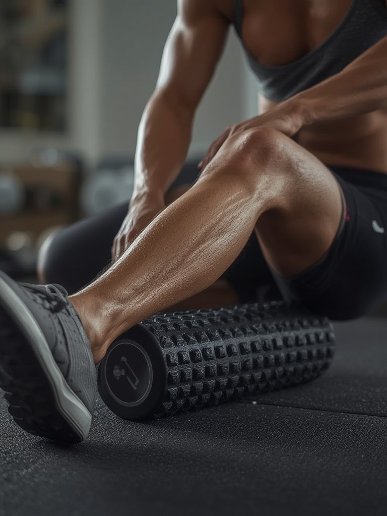 foam roller in action