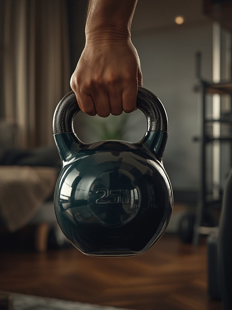 kettlebell weight in action