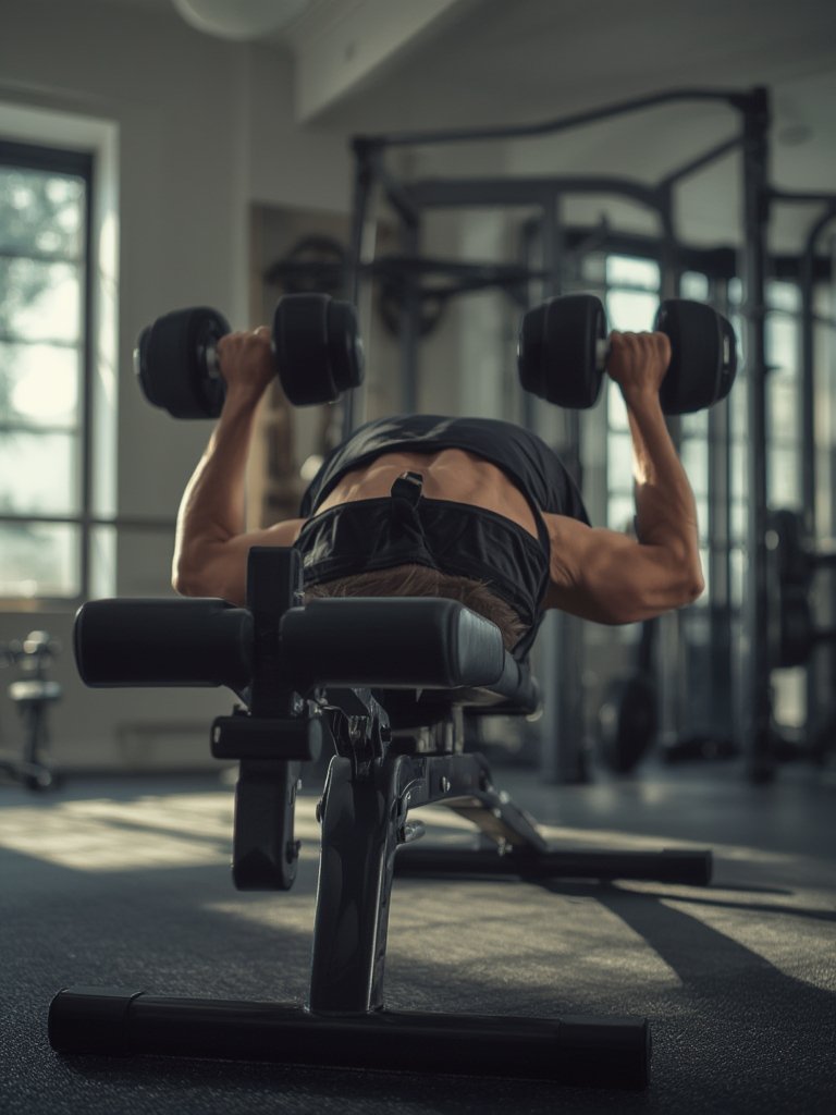 adjustable bench in action