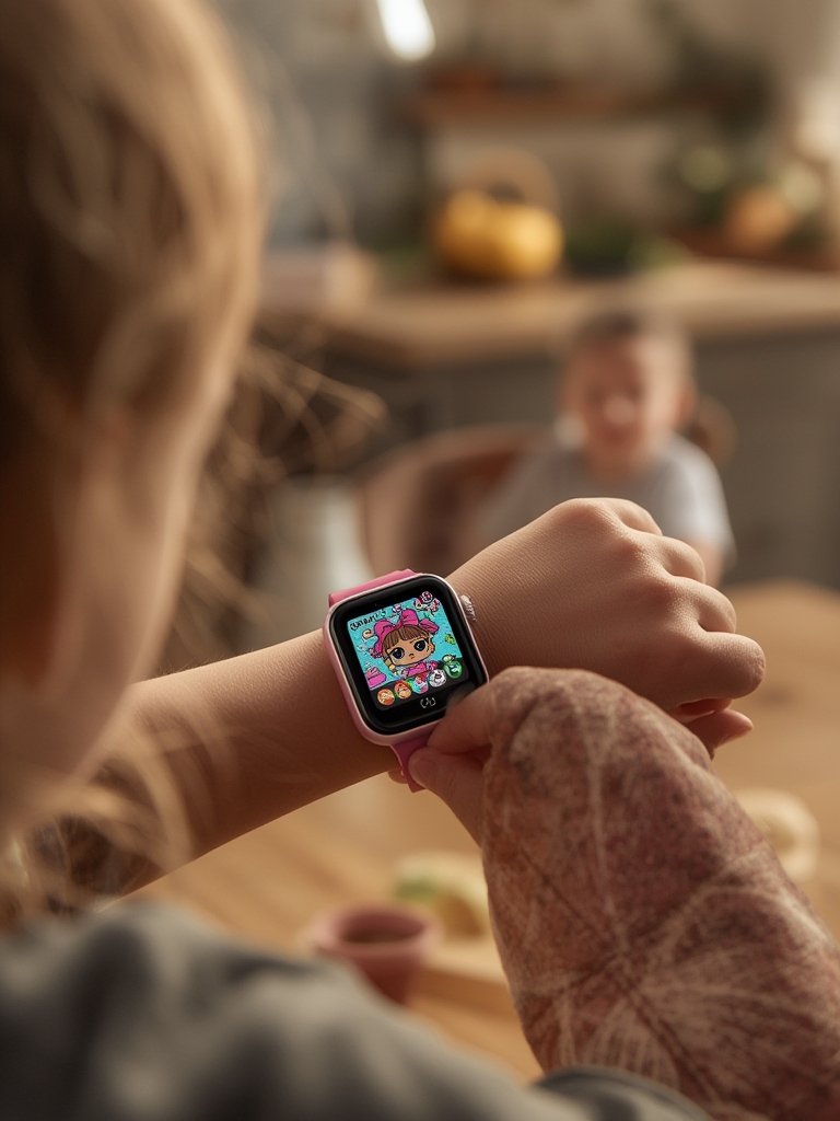 kids smartwatch in action