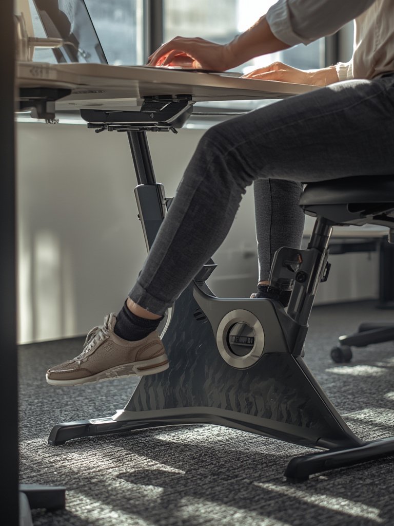 pedal exerciser in action