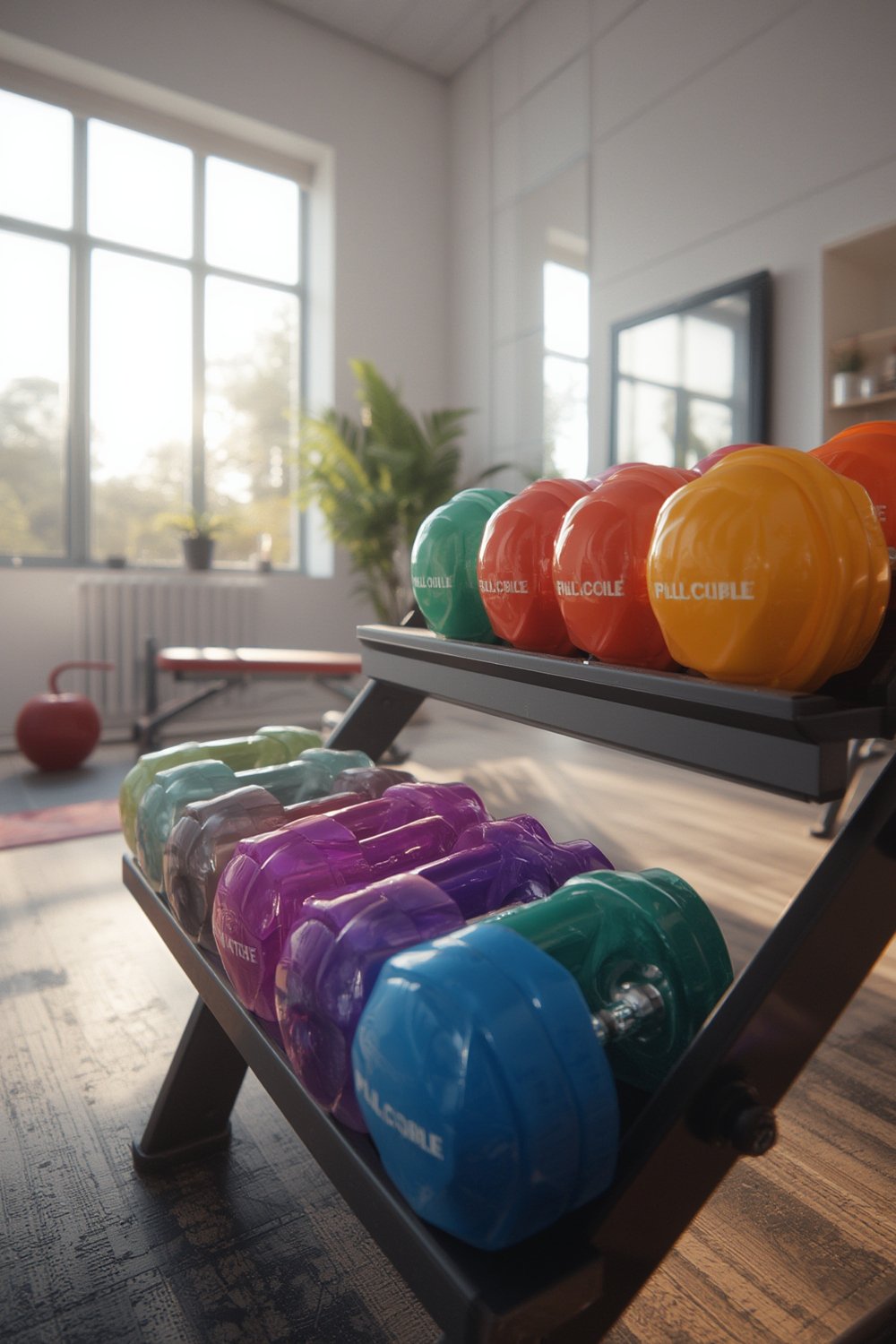 vinyl dumbbells product view